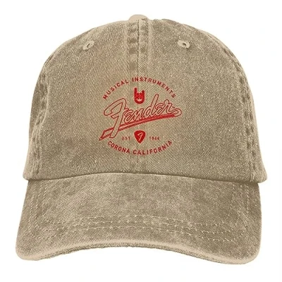 Image of BrAvee Baseball Cap Hip hop Fender Musical Guitar Merch Fashion Distressed Washed Sun Unisex Outdoor Running Golf Hats Birthday Gift Christmas Hat