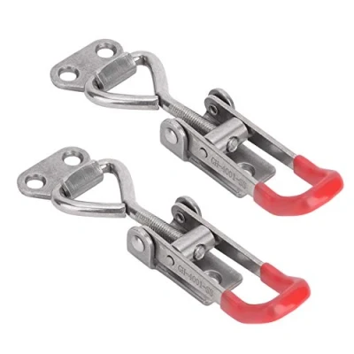 Image of GH 4001 SS Quick 304 Stainless Steel Toggle Clamp Clip Spring Loaded Adjustable Cabinet Boxes Case Buckle Fixture Hand Tool