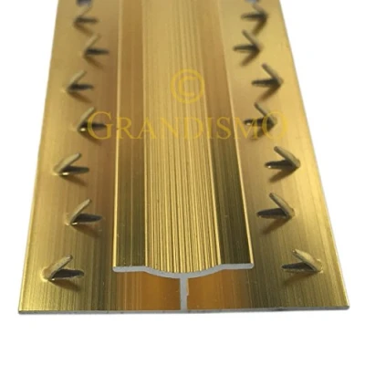 Image of Grandismo® Dual Carpet to Strip Gripper/Trim Metal Doorbar Threshold (Gold)