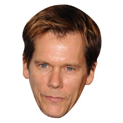 Image of FoxyPrinting Kevin Bacon Celebrity Cardboard Party Face Mask Fancy Dress