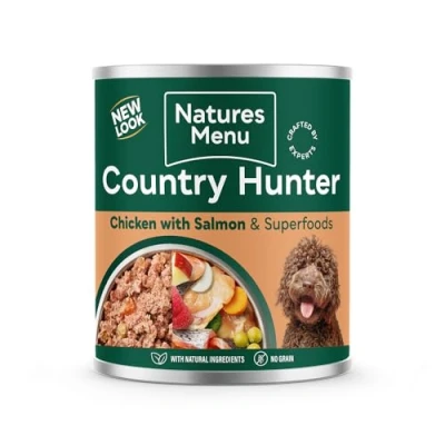 Image of Natures Menu Country Hunter Dog Food Can Salmon with Chicken (6 x 600g)