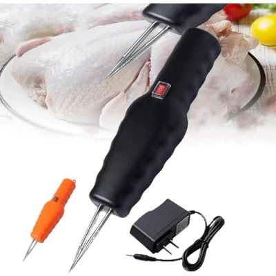 Image of LTDZ Electric Quick Chicken Plucker,Electric Poultry Feather Plucker, Handheld Plucker Machine, Rechargeable Small Machine Portable Automatic Plucking Tool,Black wired