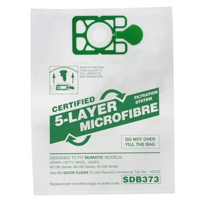 Image of First4Spares 20 x Numatic Henry Hetty HEPAFLO Hoover Bags Vacuum Cleaner Cloth Hepa Flo Bag