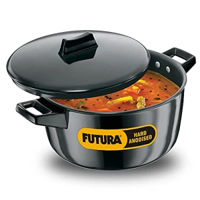 Image of Hawkins Futura Hard Anodised Cook n Serve Bowl, 4 litres
