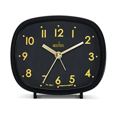 Image of Acctim 15905 Hilda beep alarm clock in Cloverfield (Black)