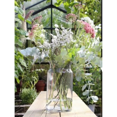 Image of Floralcraft® 30cm Bose Vase Premium Quality Glass for Home Décor, Centerpiece, Flower Vases