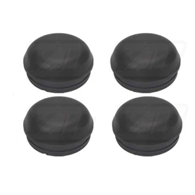 Image of x4 Black ALKO Hub Caps, Fits Ifor Williams Trailers, Grease Dust Cap, Non Genuine
