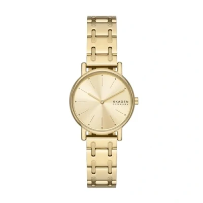 Image of Skagen Signatur Lille Watch goldcoloured, Women&#039;s, Size: One Size, Gold coloured
