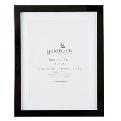 Image of goldbuch Modern Art Picture 15 x 20 cm, Metal, Black, Portrait Frame, Photo Stand 21 26 1.5 cm