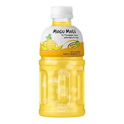 Image of Mogu Pineapple Nata De Coco Juice, 10.82 Fl Oz (6 Bottles)