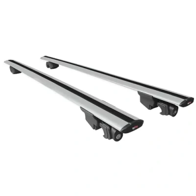 Image of accessorypart Compatible with Ford Kuga 3 (CX482) 2020 2024 HOOK Model Car Roof Rack Cross Bar Grey Aluminium 2 Bars