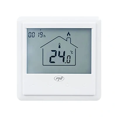 Image of PNI Built in Intelligent Thermostat CT25PW WiFi, Internet Control underfloor Heating, actuators, Pumps, Boiler, Tuya Smart Mobile Application, White, 86 X 44 mm