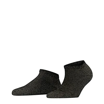 Image of FALKE Women&#039;s Shiny W SN Lyocell Low Cut Plain 1 Pair Trainer Socks, Black (Black 3000), 5.5 8