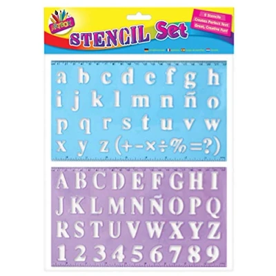 Image of Art Box Alphabet Stencil Set, 1071