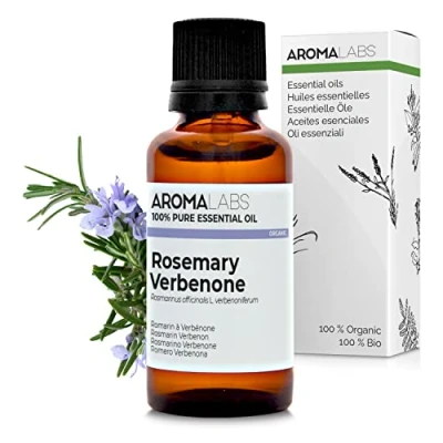 Image of BIO Rosemary VERBENONE Essential Oil 30mL 100% Pure, Natural, Chemotyped and AB Certified AROMA LABS (French Brand)