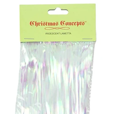 Image of Christmas Concepts® Shiny Lametta Tree Decorations (Iridescent)