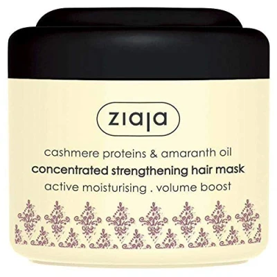 Image of ZIAJA Cashmere concentrated hair strengthening mask moisturizes + volume 200ml