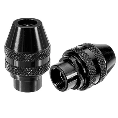 Image of Mesee Set of 2 Pieces Quick Change Keyless Chucks 3 Jaw Mini Chuck Adapter Multi Replacement Attachment for Rotary Tools 4486 3000 4000 7700 8200 285 275
