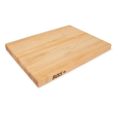 Image of Boos Block Pro Chef Series Butchers Chopping Board Thick Cutting North American Hard Maple Wood Extra Large 20 x 15 1.5 Inches