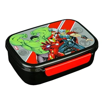 Image of Scooli AVFR9903 Avengers Lunch Box, Plastic, Gray