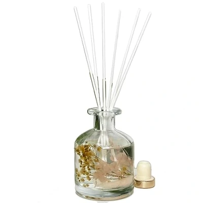 Image of Reed Diffuser Peony &amp; Blush Hand Poured Boutique Dried Flowers Scented Fragrance