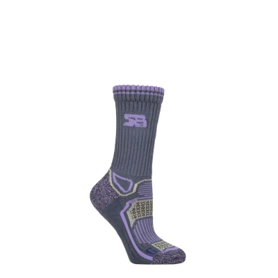 Image of Storm Bloc Ladies 2 Pair with BlueGuard Aerobic Socks Lilac 4 8