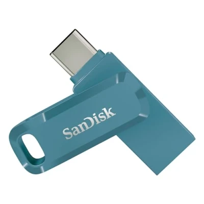 Image of SanDisk 256GB Ultra Dual Drive Go USB C Flash Drive, memory stick for Android smartphone, tablets, Macs, up to 400 MB/s, reversible Type and A connectors, Green
