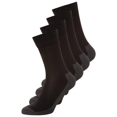 Image of camano 4 PACK Sports socks, Size: 12 13.5, Black