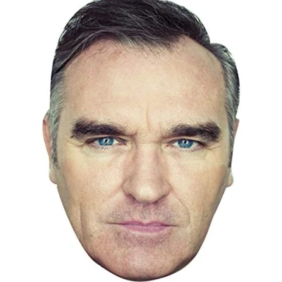 Image of FoxyPrinting Morrisey Music Star 2018 Celebrity Cardboard Party Face Mask Fancy Dress