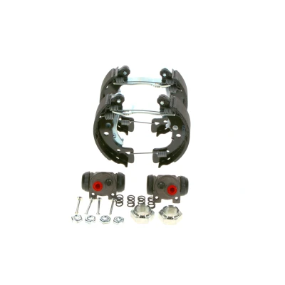 Image of 42413H, 42415A, 42416A, 42416T, 424225 brake Set, drum brakes BOSCH 0 204 114 027 with accessories, wheel cylinder PEUGEOT: 106 I Hatchback