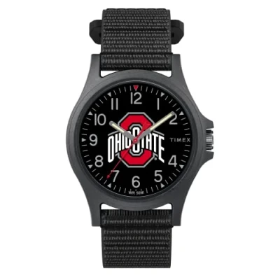 Image of Timex Men&#039;s Collegiate Pride 40mm Watch, Ohio State Buckeyes