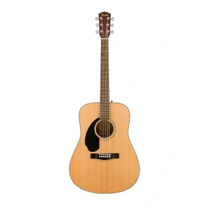 Image of Fender CD 60S Dreadnought Acoustic Guitar, Left Handed, Walnut Fingerboard, Natural