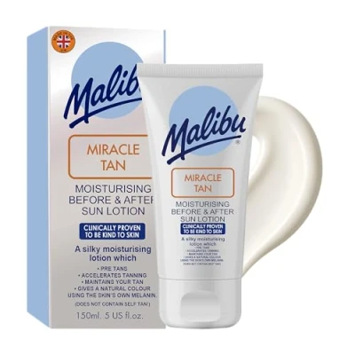 Image of Malibu Sun Miracle Tan, Before and After Lotion, Moisturising, 150ml