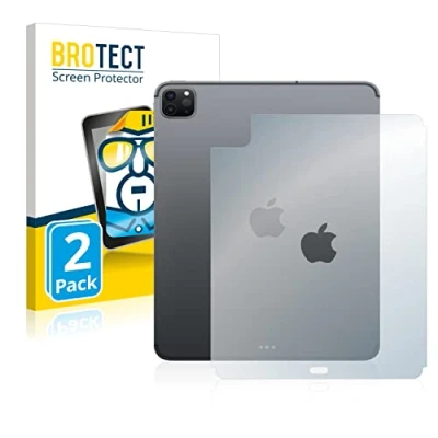 Image of brotect Screen Protector compatible with Apple iPad Pro 11&quot; WiFi Cellular 2020 (Back, 2nd Gen.) (2 Pack) HD Clear Protection Film