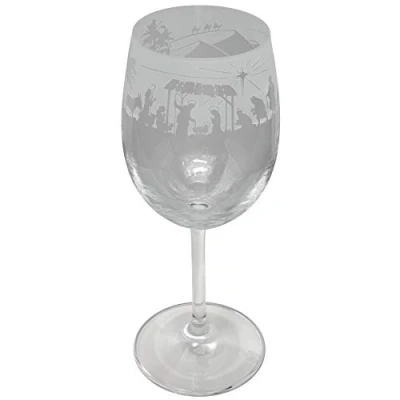 Image of Milford Collection Animo Glass Nativity Wine