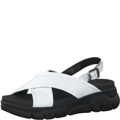 Image of Marco Tozzi Women&#039;s Damen 2 28761 28 Sandalette Sandal, White, 5.5 UK