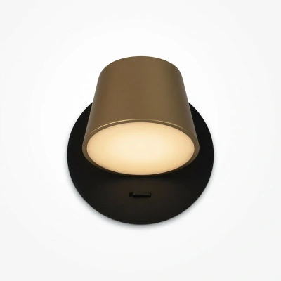 Image of Maytoni Pixel Modern Surface Mounted Downlight Black, Brass 3000K