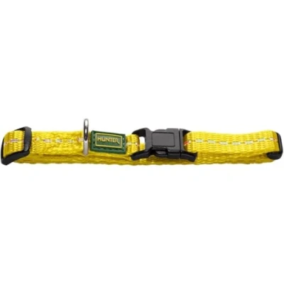 Image of HUNTER Collar Tripoli Vario Basic, XS Nylon yellow, reflecting