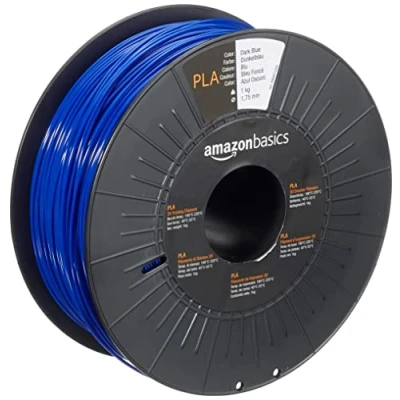 Image of Amazon Basics PLA 3D Printer Filament, 1.75 mm, Dark Blue, 1 kg Spool