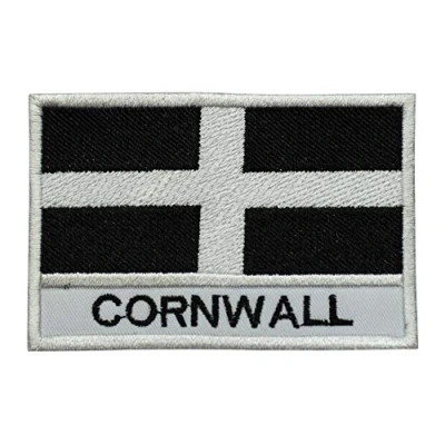 Image of Cornwall County Flag Logo Iron On Sew Embroidered Patch Badge Applique for Clothes Shirts Jeans etc