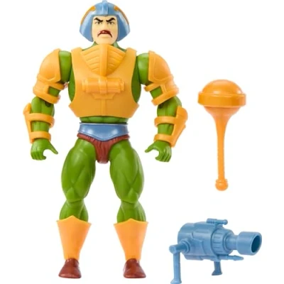 Image of Masters of the Universe Origins Toy, Cartoon Collection Man At Arms Duncan Action Figure, 5.5 inch Hero with Removable Armor &amp; Accessories, HYD25