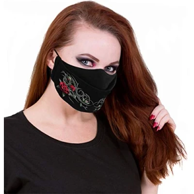 Image of Spiral Tribal Rose Premium Cotton Fashion Mask with Adjuster