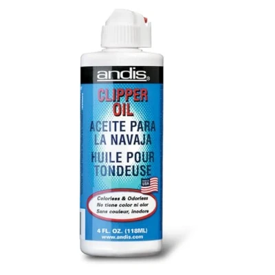 Image of Andis Hair Clipper Blade Lubricating Oil Bottles for Clippers, Trimmers, &amp; Corrosion Rust Prevention Odorless, Anti Trimmer, Extends Life 4oz