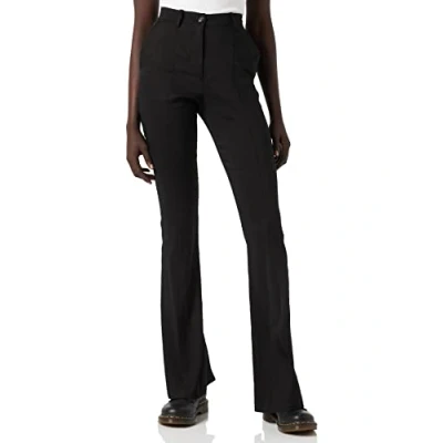 Image of Pinko Women&#039;s POLICORO Pantalone Tela DI LIN Pants, Z99_Nero Limousine, 40