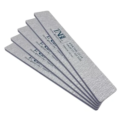 Image of TNBL Nail File Premium Quality (100/180Grit Square Zebra) Pack of 5 for Manicure &amp; Pedicure Shaping Styling