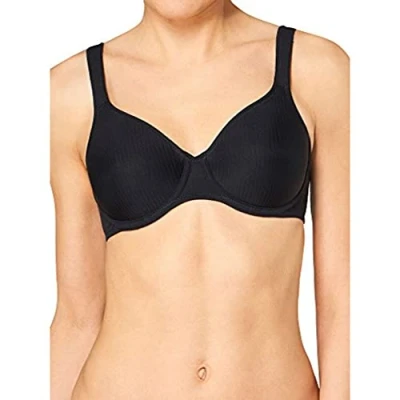 Image of Triumph Women&#039;s Modern Soft+Cotton W, Wired bra, BLACK