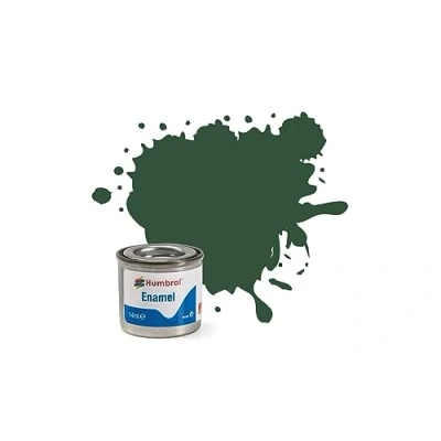 Image of Humbrol Model Paint AA0864 No 78 Cockpit Green Matt Tinlet 1 (14ml), Enamel Paints for Models, Plastic, Metal, Wood, Glass, Ceramics and More, Touch Up Hobby Craft