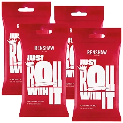 Image of Renshaw White Ready to Roll Icing 1kg (Multipack 4X 250g)