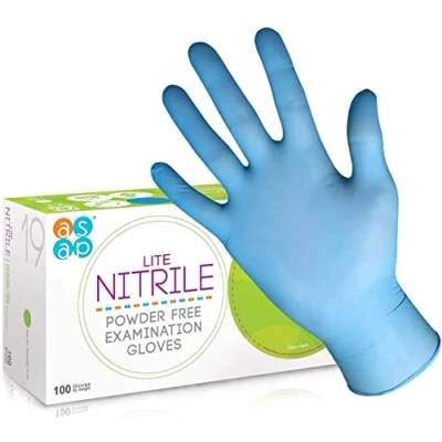 Image of ASAP Lite Nitrile Powder free Examination Gloves 100 Small