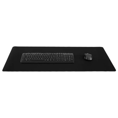 Image of Silent Monsters Extended Mouse Mat XX Large 90 x 40 cm / 35 16 inches, Black Pad, Stitched Edges, Mousemat for Office, Gaming and Home Study, Mousepad, big Non Slip Rubber Base Desk XXL